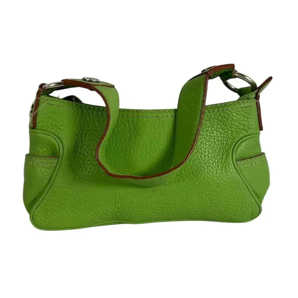 Women's Michael Michael Kors Lime Green Leather‎ Shoulder Crossbody Bag Y2K Brat